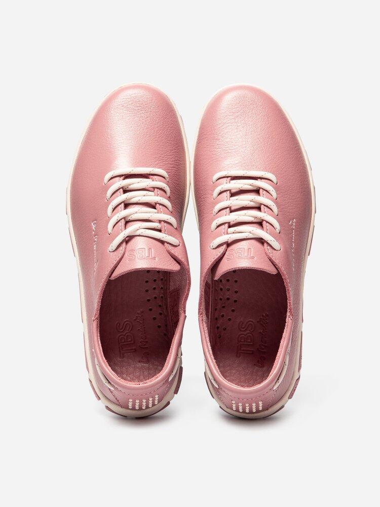 Baskets Femme - JAZARU Rose/rouge 3/4