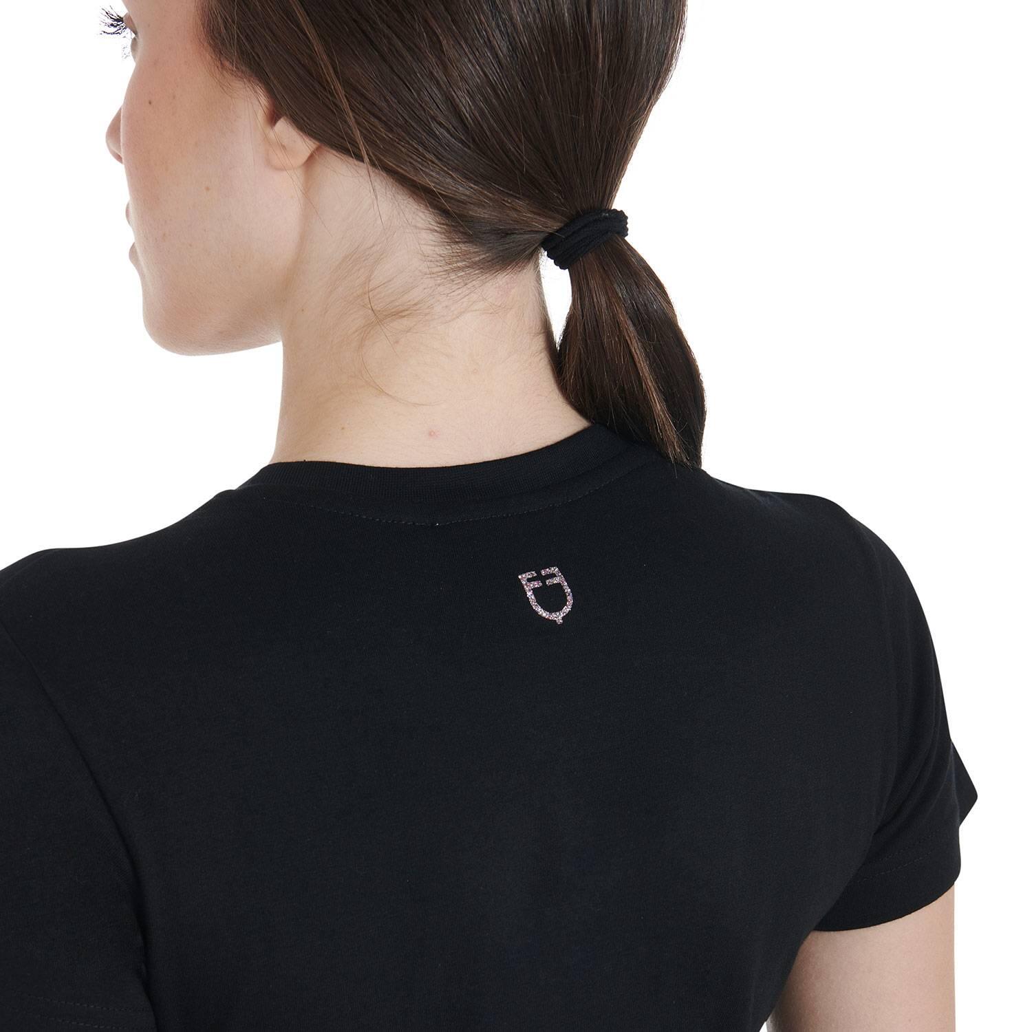 T-shirt ajusté avec logo à paillettes - Equestro 3/5