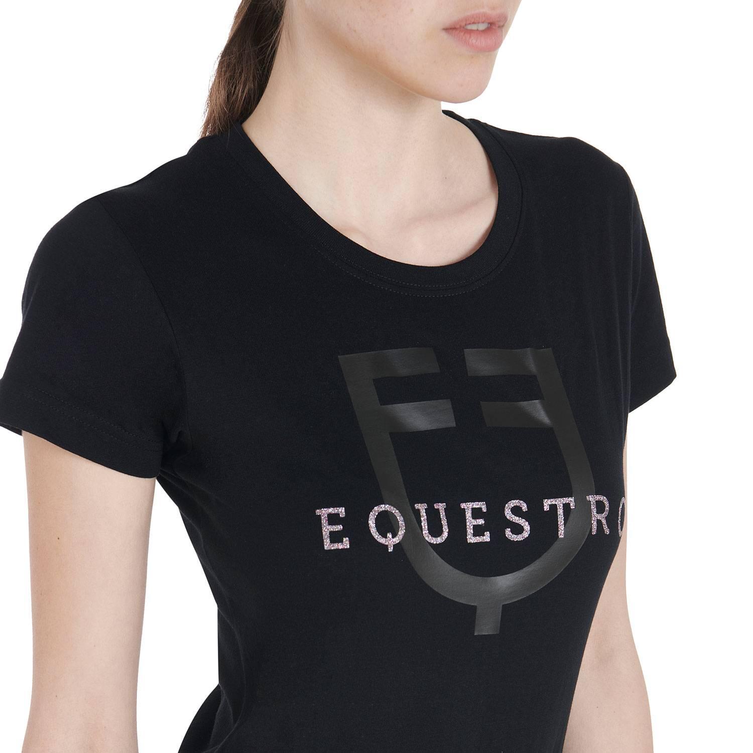 T-shirt ajusté avec logo à paillettes - Equestro 5/5