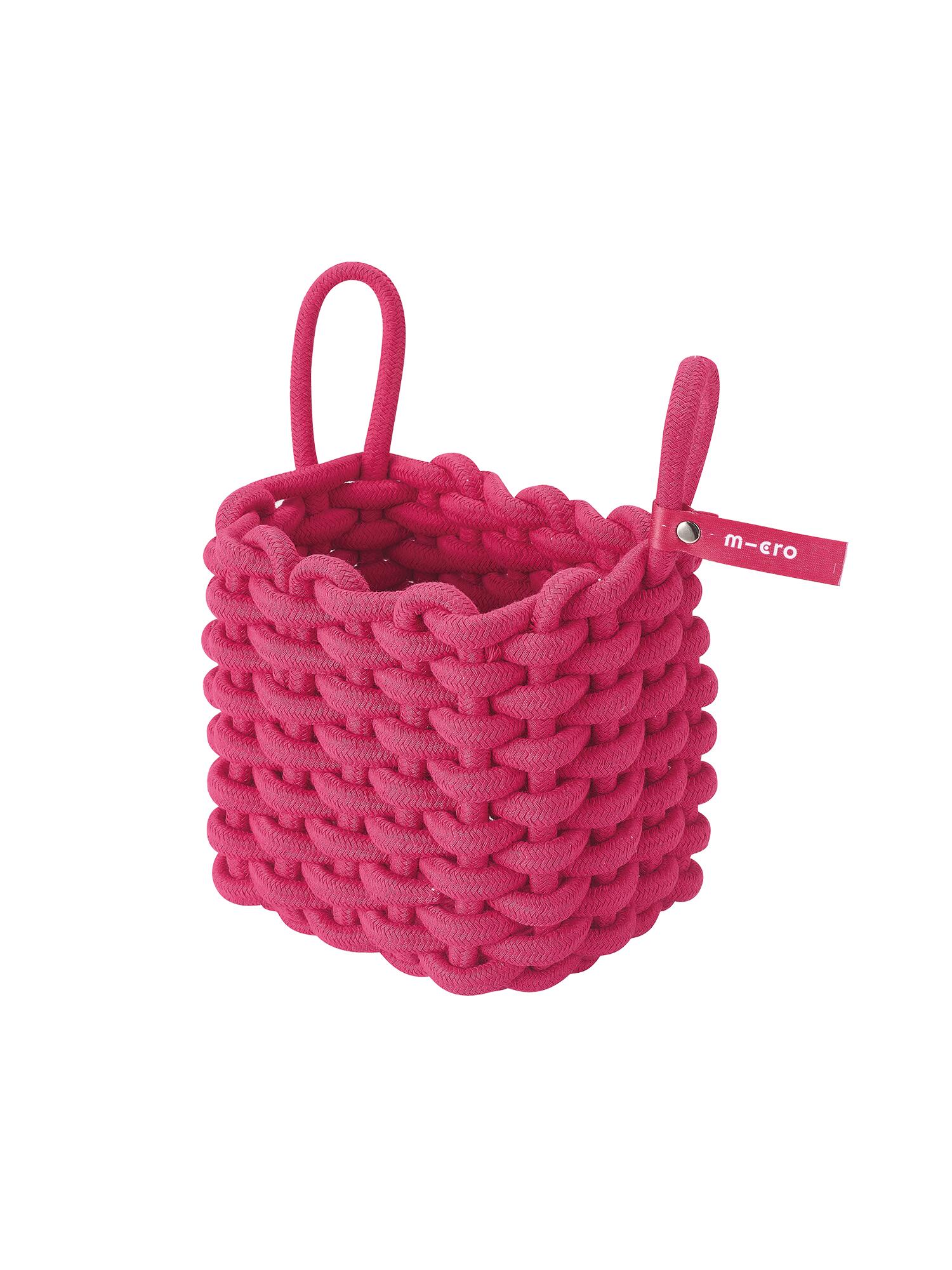 Panier rose pour trottinette 2/5