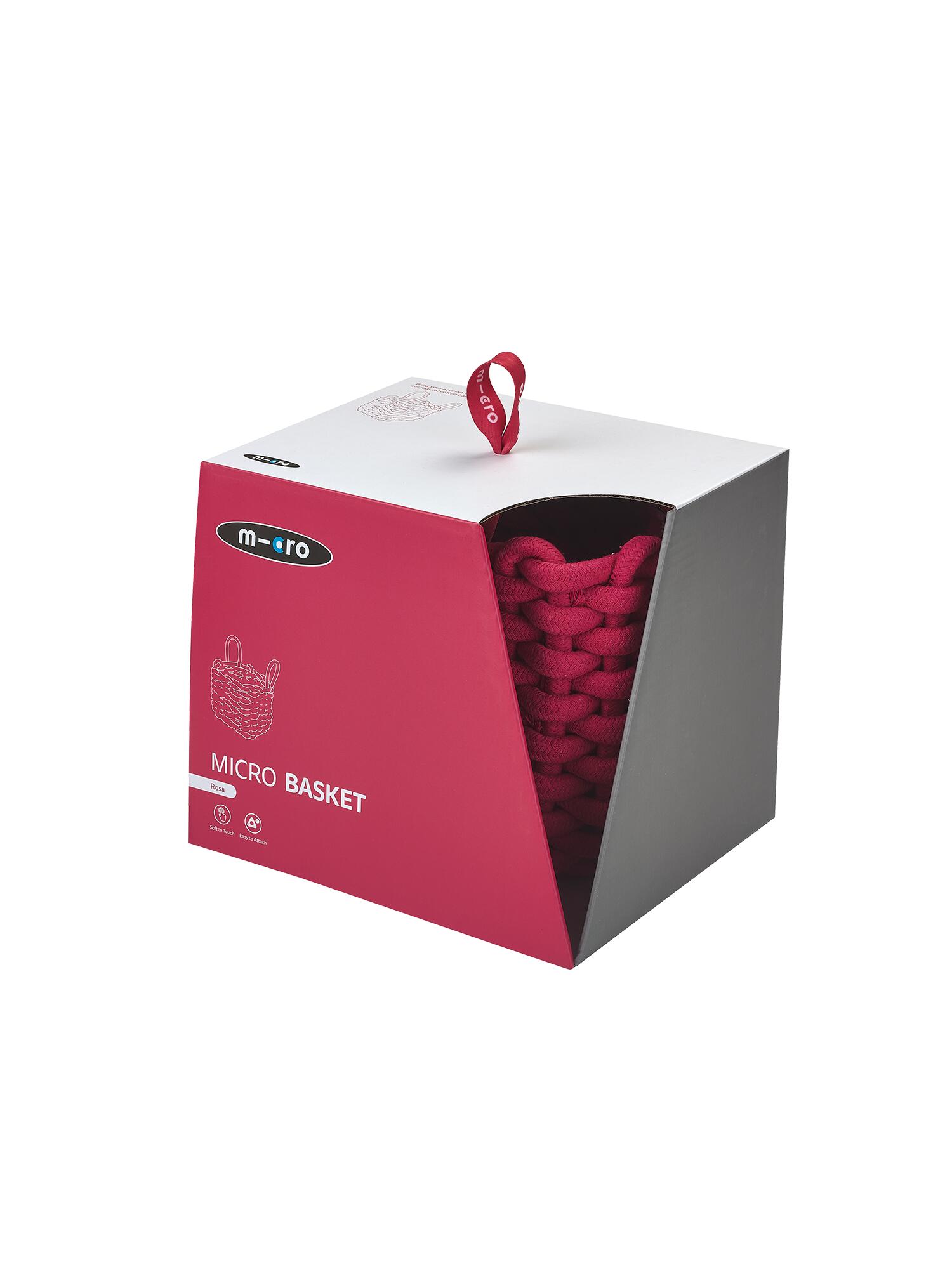 Panier rose pour trottinette 5/5