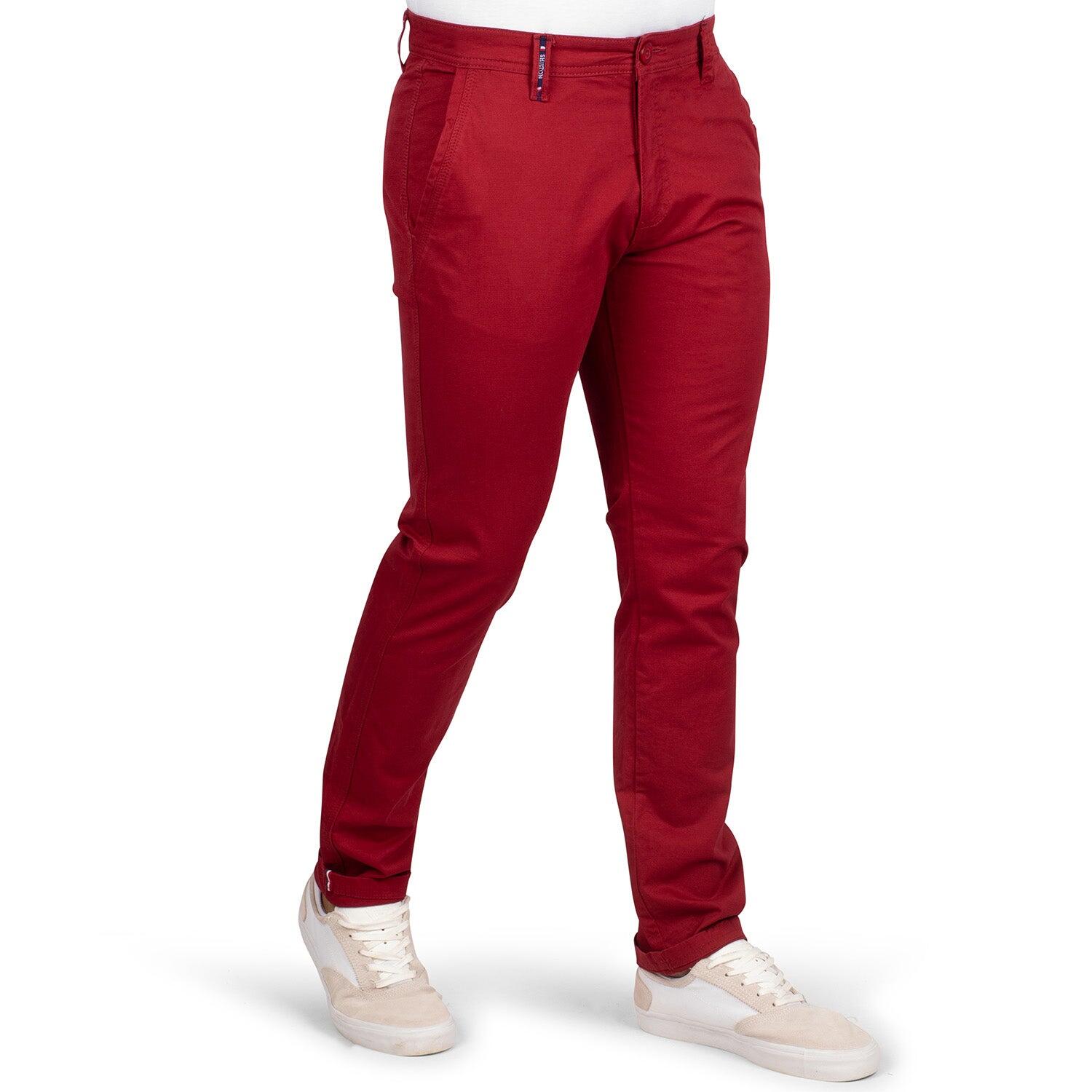 Shilton - Pantalon French Chino Homme - Pantalons - Marron|rouge - 46 L/xl - Decathlon