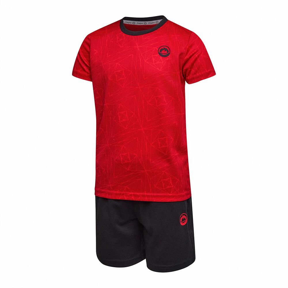 J´HAYBER PRISMATIC RED. DN23103. Conjunto deportivo de verano para Niño 3/4