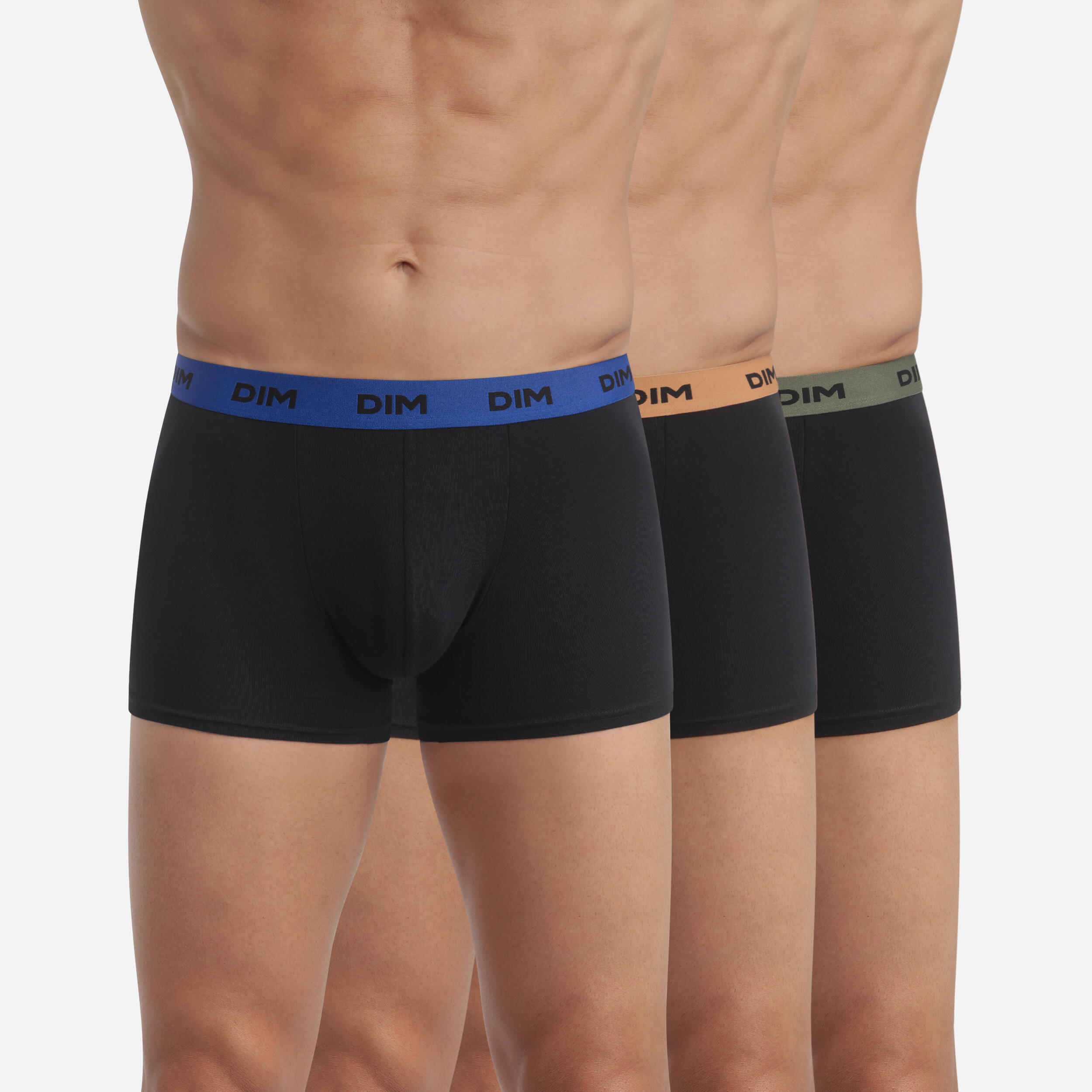 Dim - Lot De 3 Boxers Homme Mix & Colors - Caleçon - Noir - Decathlon