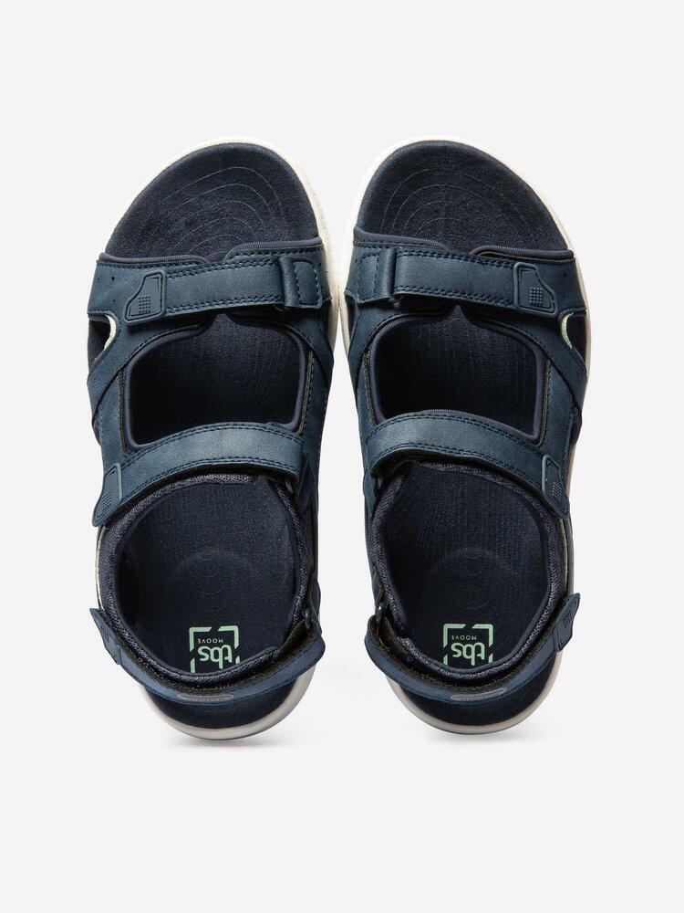 Sandales plates Femme - EASYSUN Navy 3/4