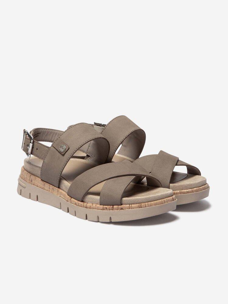 Sandales compensées Femme - ZAGARIA Taupe 2/4