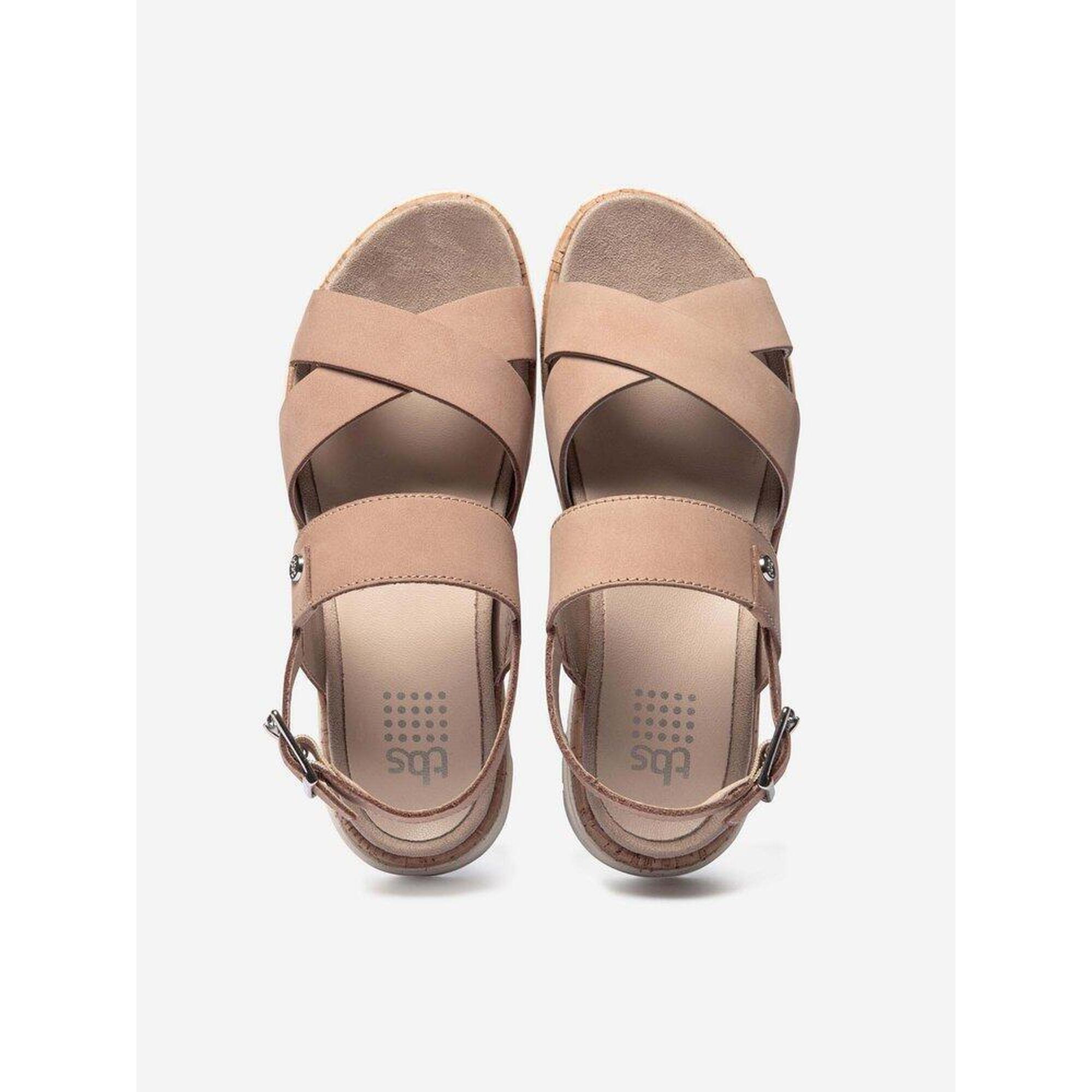 Sandales compensées Femme - ZAGARIA Nude