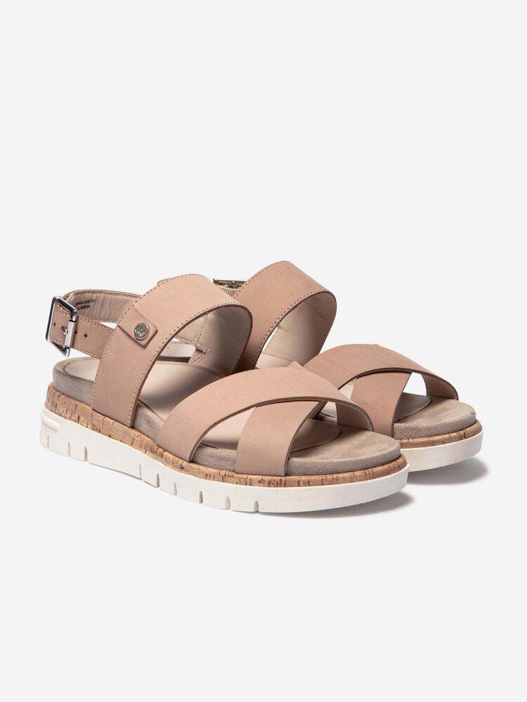 Sandales compensées Femme - ZAGARIA Beige 2/4