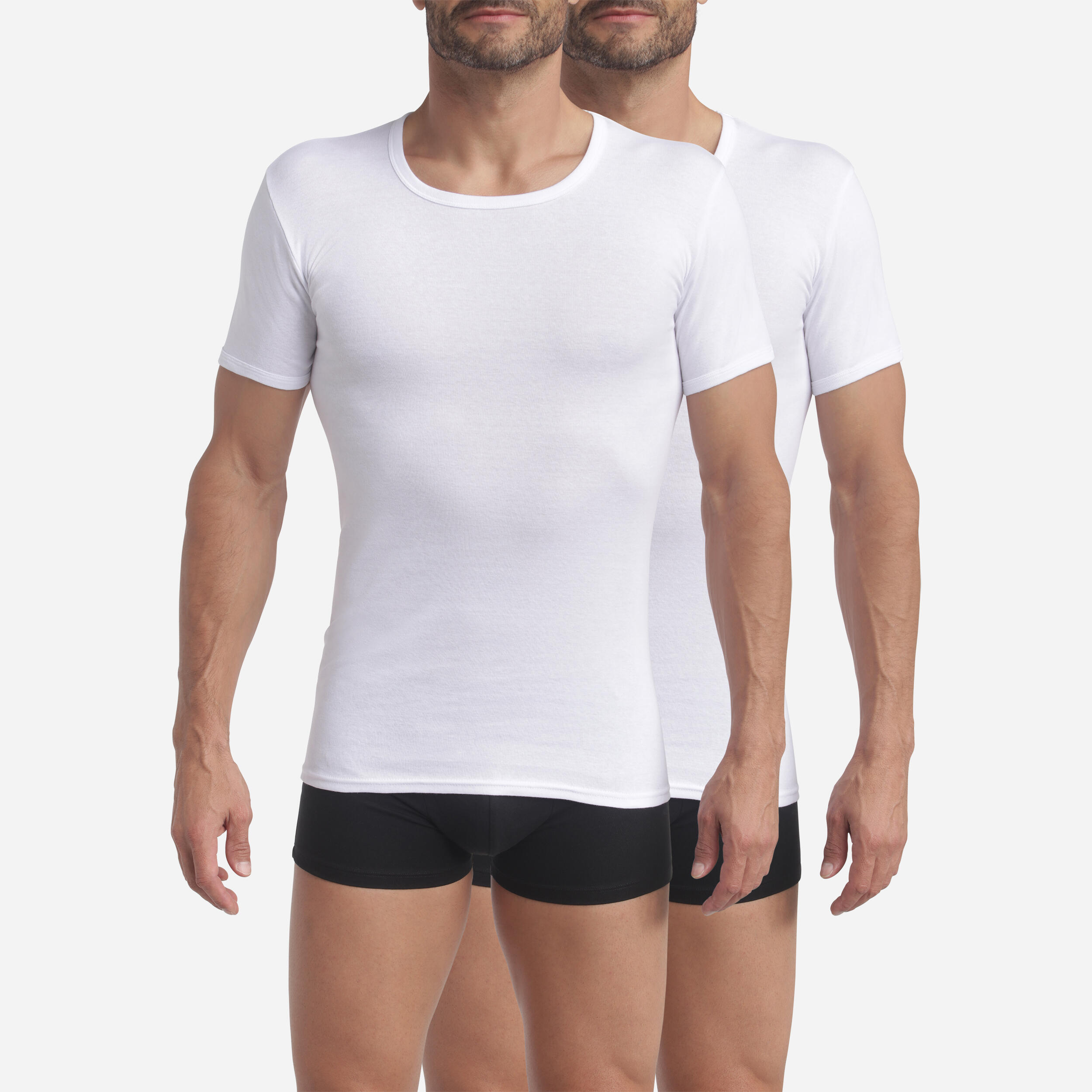 Dim - T-shirt Homme Col Rond Ecodim - T-shirt Manches Courtes - Blanc - 48 Xl - Decathlon