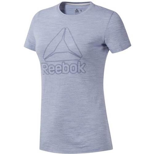 Koszulka treningowa damska Reebok TE Marble Logo Tee