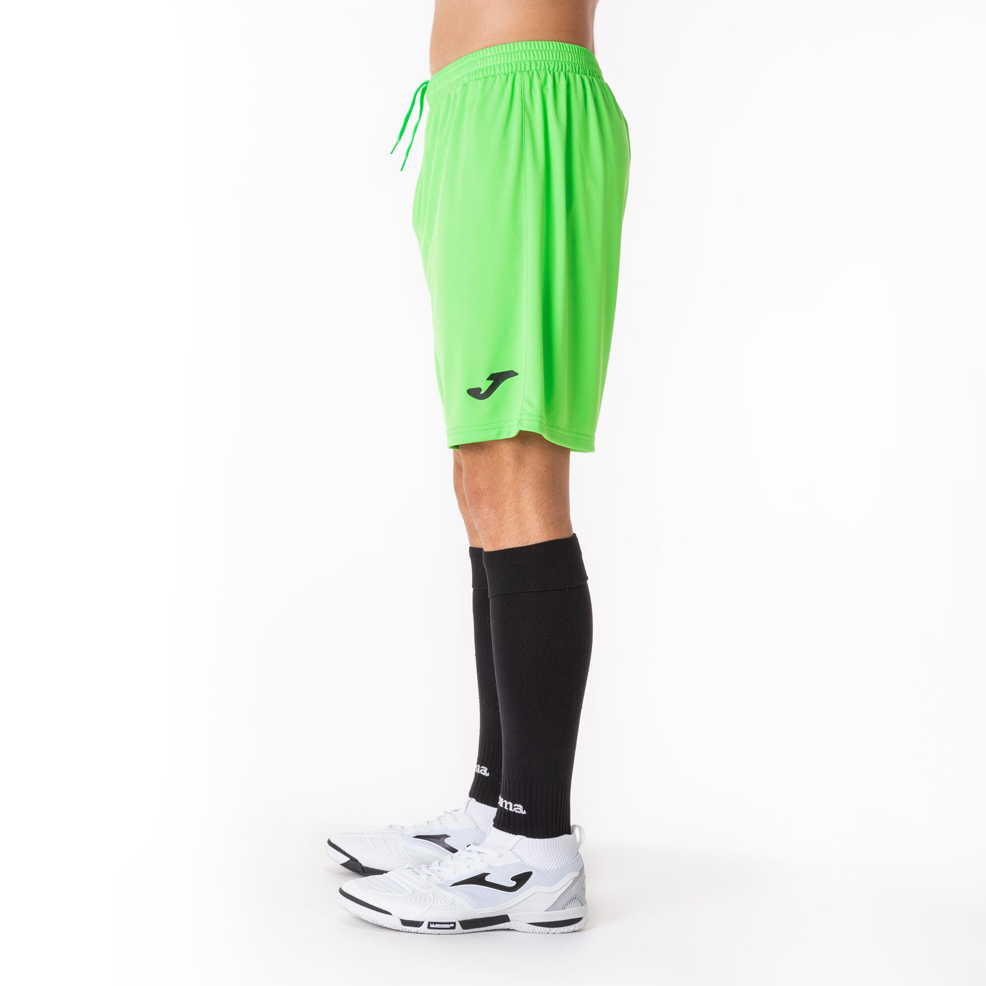 Calções Futebol Homem Joma Nobel Verde Fluor 4/7