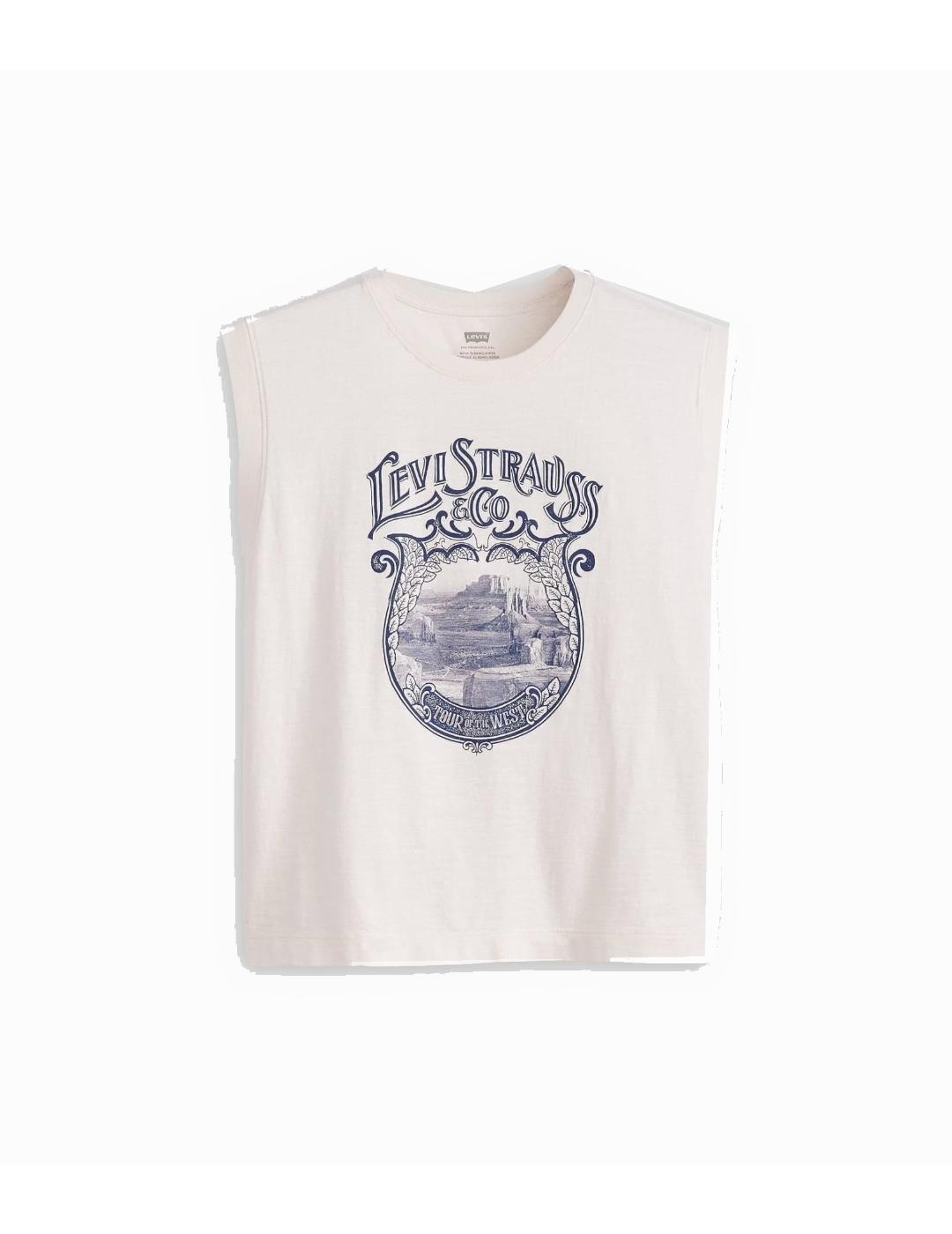 Camiseta para Mujer Levi´s Tank deco canyon Blanco 4/5