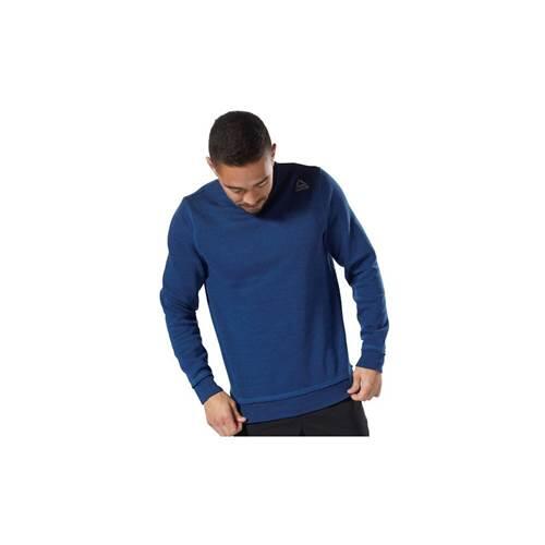 Bluza sportowa męska Reebok Elements Marble Melange Crew Sweatshirt 3/4