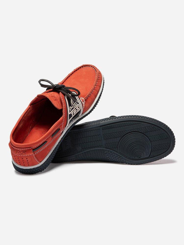 Chaussures bateau homme GLOBEK Orange / Navy 4/7