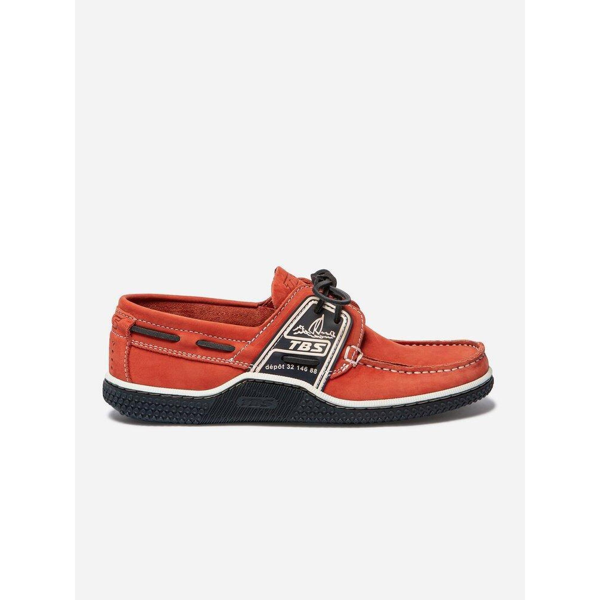 Tbs - Chaussures Bateau Homme Globek Orange / Navy - Chaussures Bateau - Bleu|jaune - Decathlon