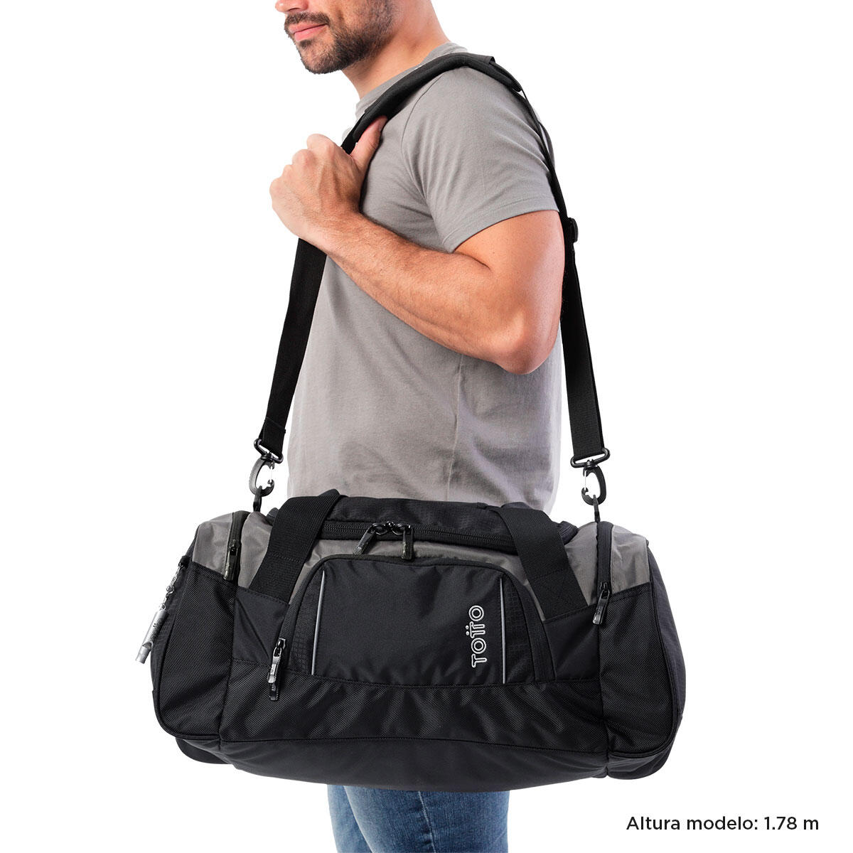 Totto Bolsa viaje Cobred Gris Poliéster 41 x 26 x 22.5 cm 2/5