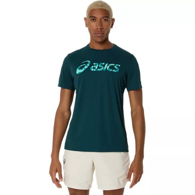 ASICS Camiseta Asics Match Seasonal Graphic Verde Saxon