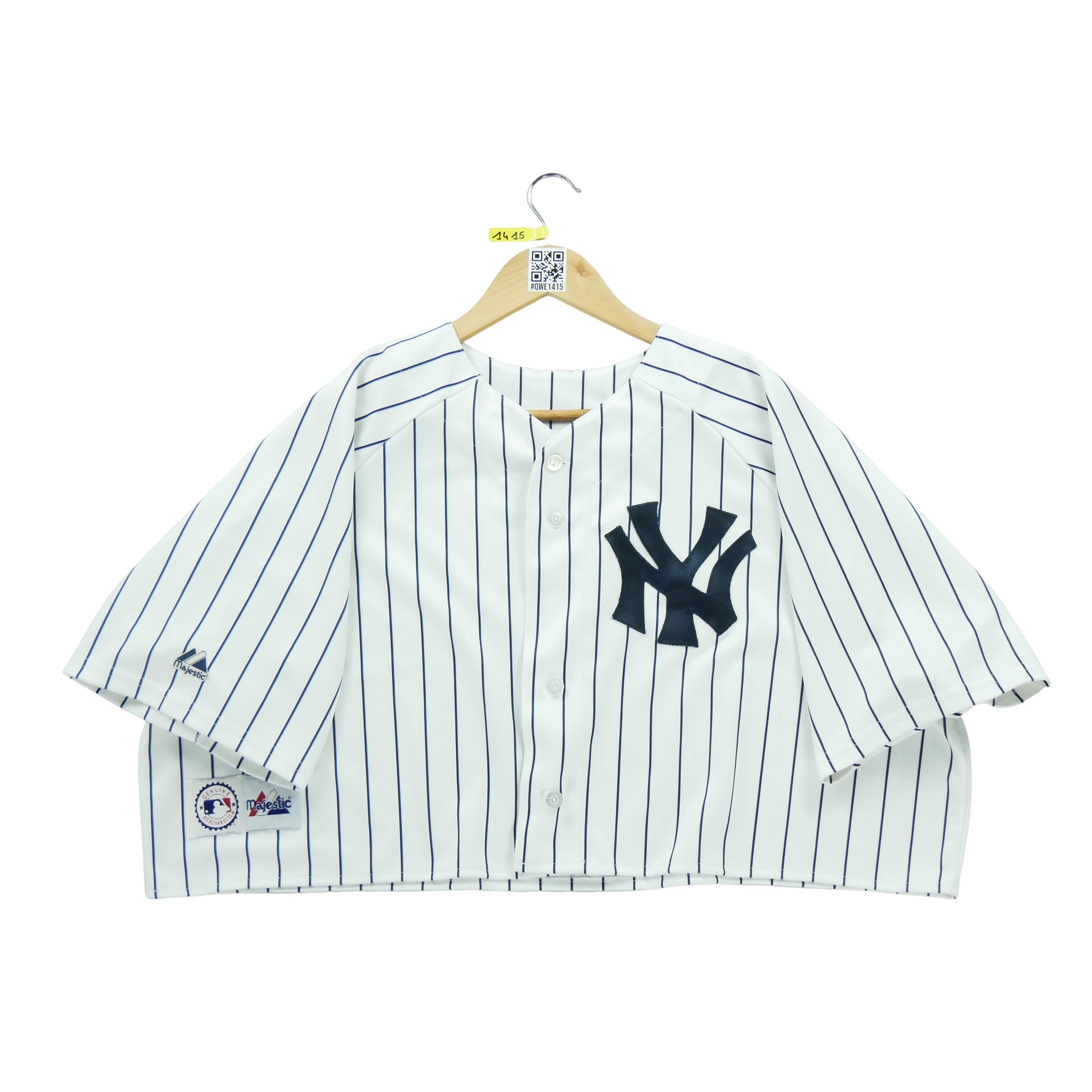 Reconditionné - Maillot Femme MLB New York Yankees Blanc - Bon État