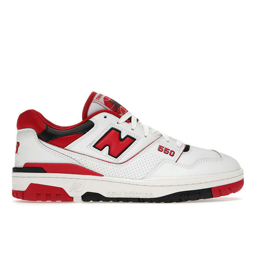 New Balance - New Balance 550 White Red - Baskets - Rouge - Decathlon