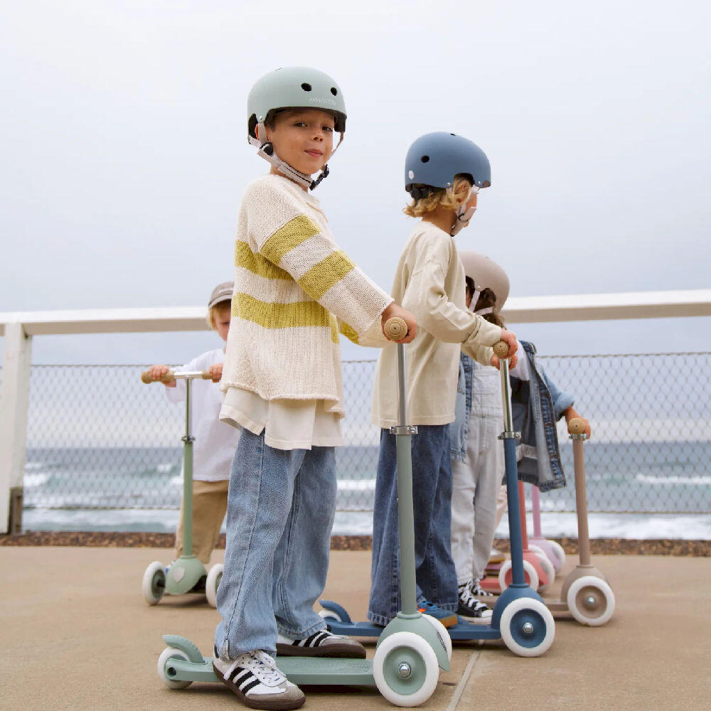 ECO Casque ARGILE Abs Casque Enfant 3-7 Ans Protection 3/4