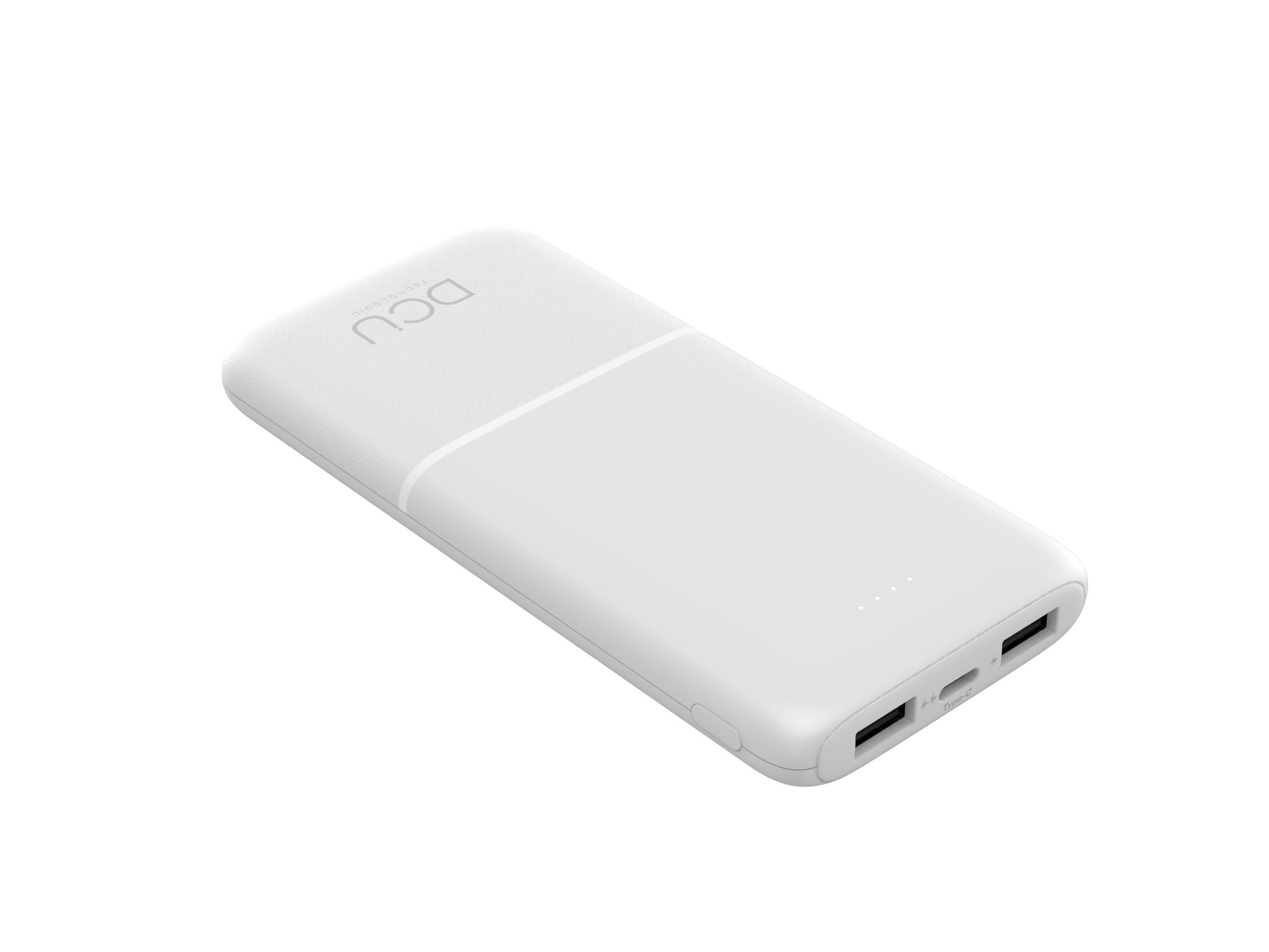 Power Bank 10.000mAh con triple salida USB blanco 2/5