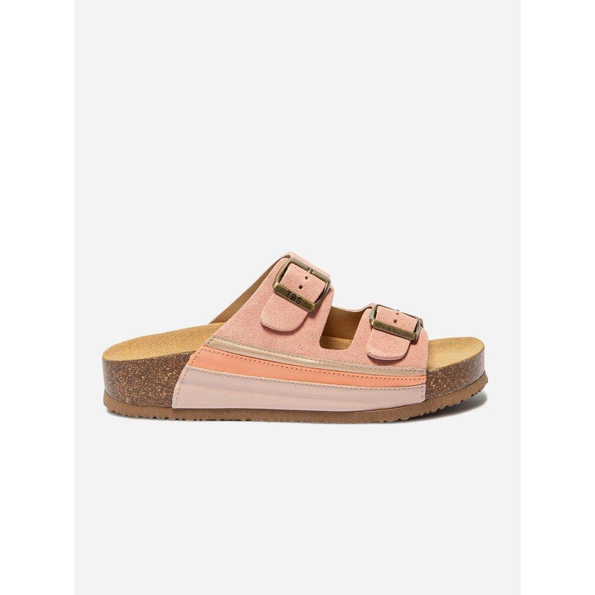 Tbs - Mules Femme Nawelle 1973 Rose Bengal Talon 30 Mm - Tongs - Rose - 39 - Decathlon