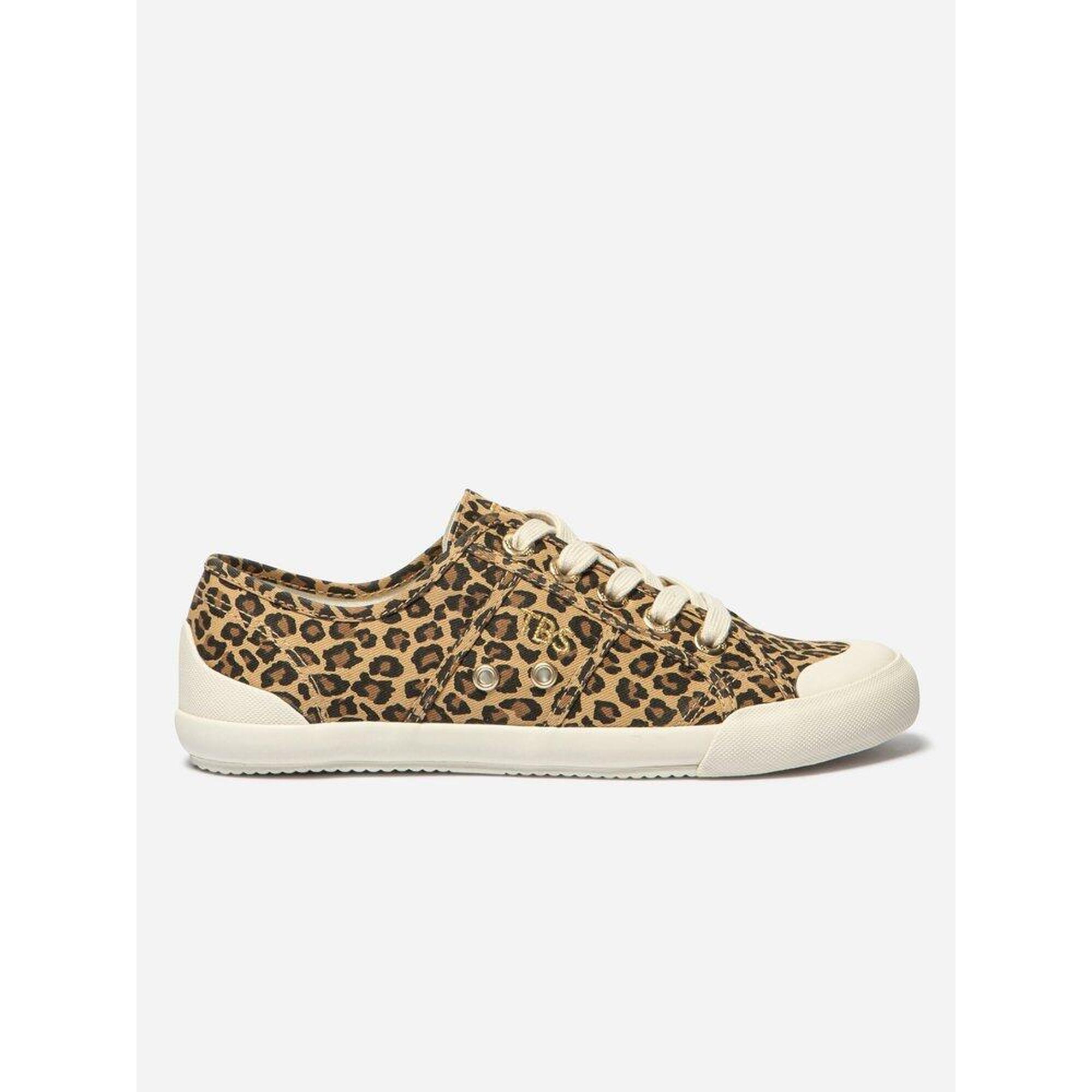 Tbs - Tennis Toile Femme Opiace Leopard Beige - Baskets - Marron - 38 - Decathlon