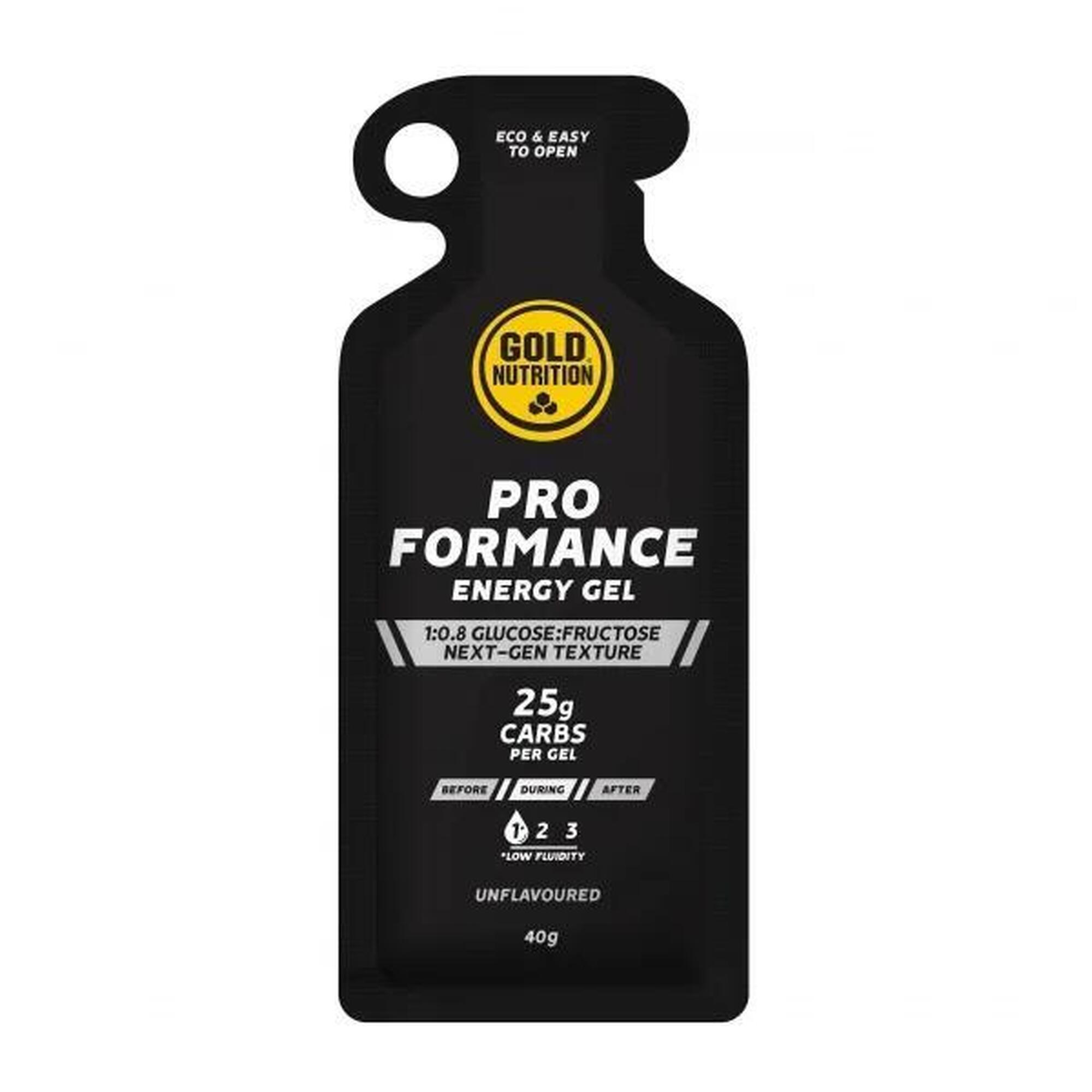 Gel energizant, Pro Formance fara aroma, GoldNutrition, 40 g
