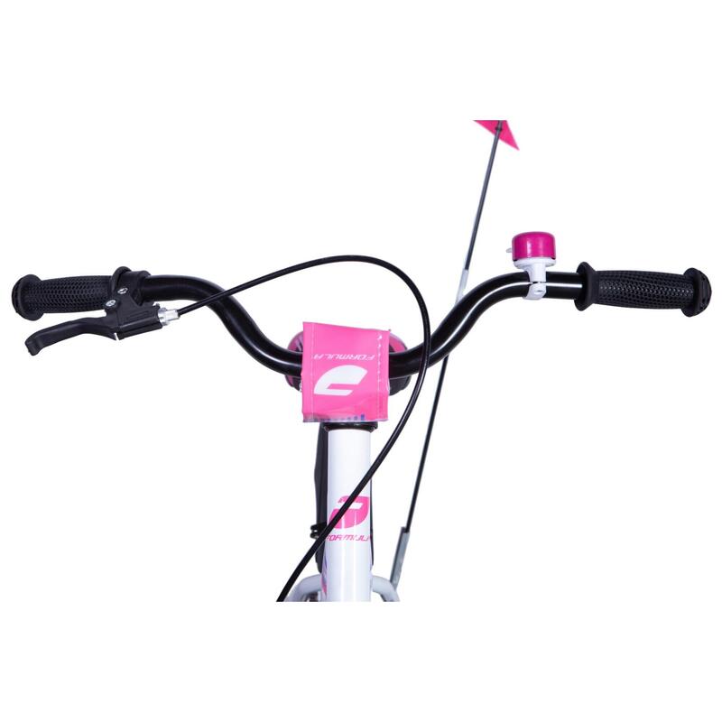 Bicicleta copii Race, 20”, 110-135 cm, 1 viteza, Alb