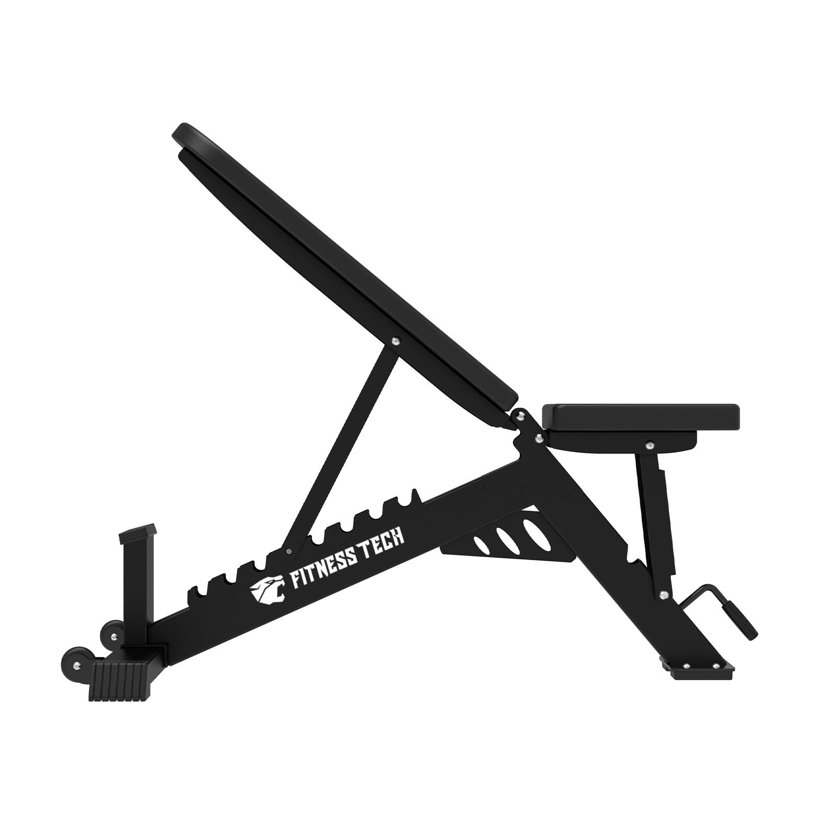 Banco de Musculación Multiposición Fitness Tech Negro 3/7