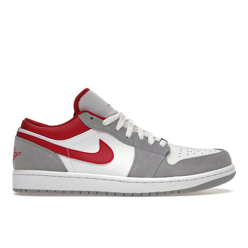 Jordan - Air Jordan 1 Low Se Light Smoke Grey Gym Red - Baskets - Rouge - 37,5 - Decathlon