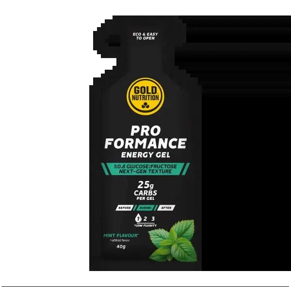 Gel energizant, Pro Formance menta, GoldNutrition, 40 g 2/2