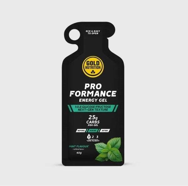 Gel energizant, Pro Formance menta, GoldNutrition, 40 g