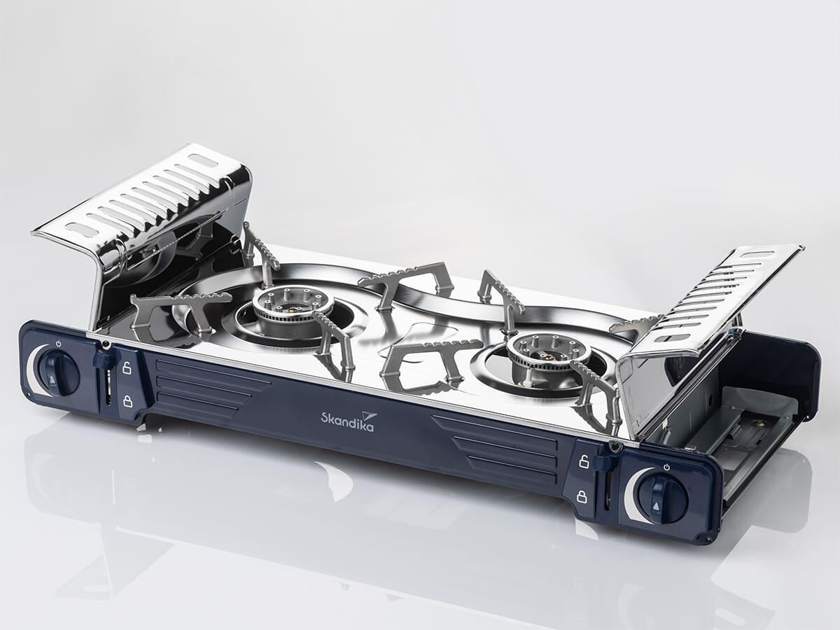 Seconde vie - Réchaud à gaz 2 feux - Brann - Camping - Allumage Piezo 3/8