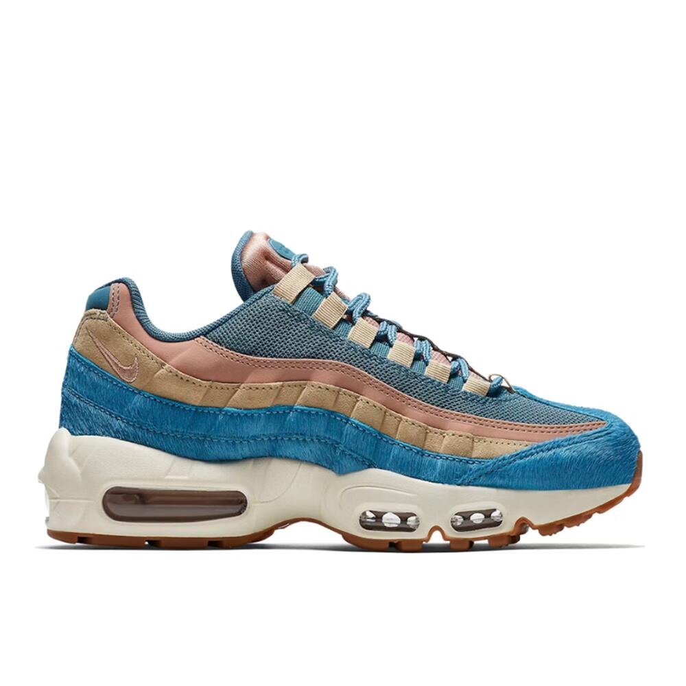 Nike - Nike Air Max 95 Embossed Fur Pony - Baskets - Bleu - Decathlon