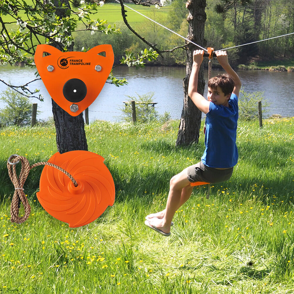 Tyrolienne Fox 28m - Tot 110kg - voor kinderen en volwassenen! 2/7