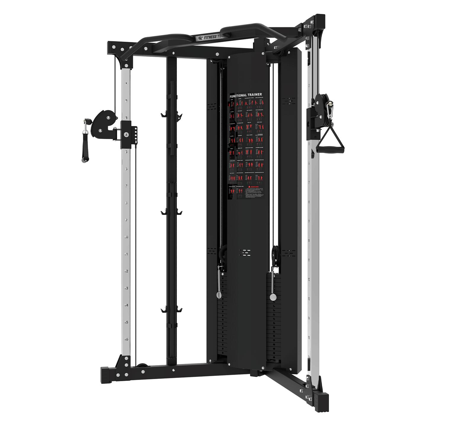 Double poulie croisée de musculation F18 Fitness Tech 2/6
