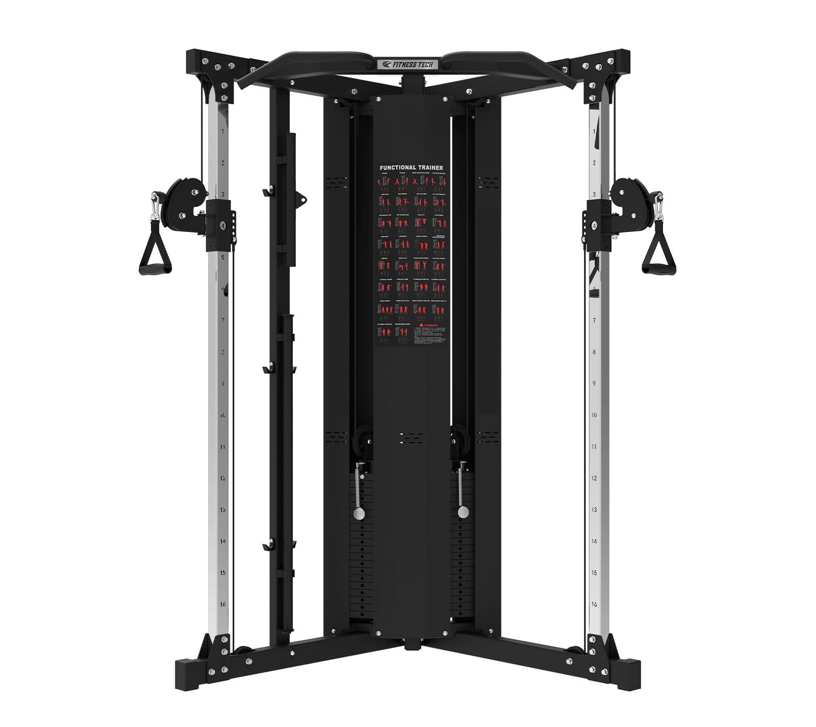 Double poulie croisée de musculation F18 Fitness Tech 1/6