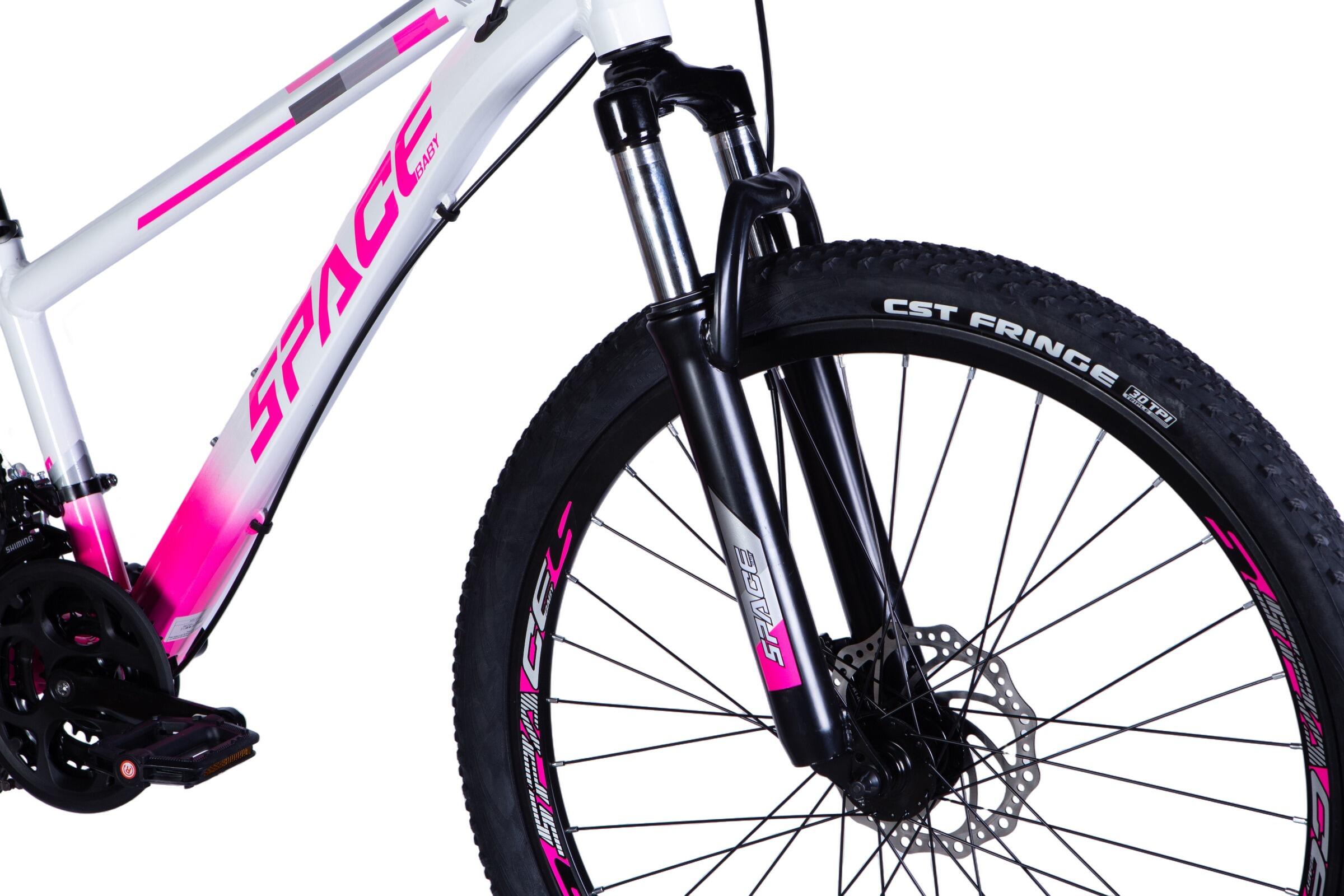 Bicicletta Mercury Alluminio, 26″, 145–170 cm, 21 velocità, Bianco/Rosa 6/7