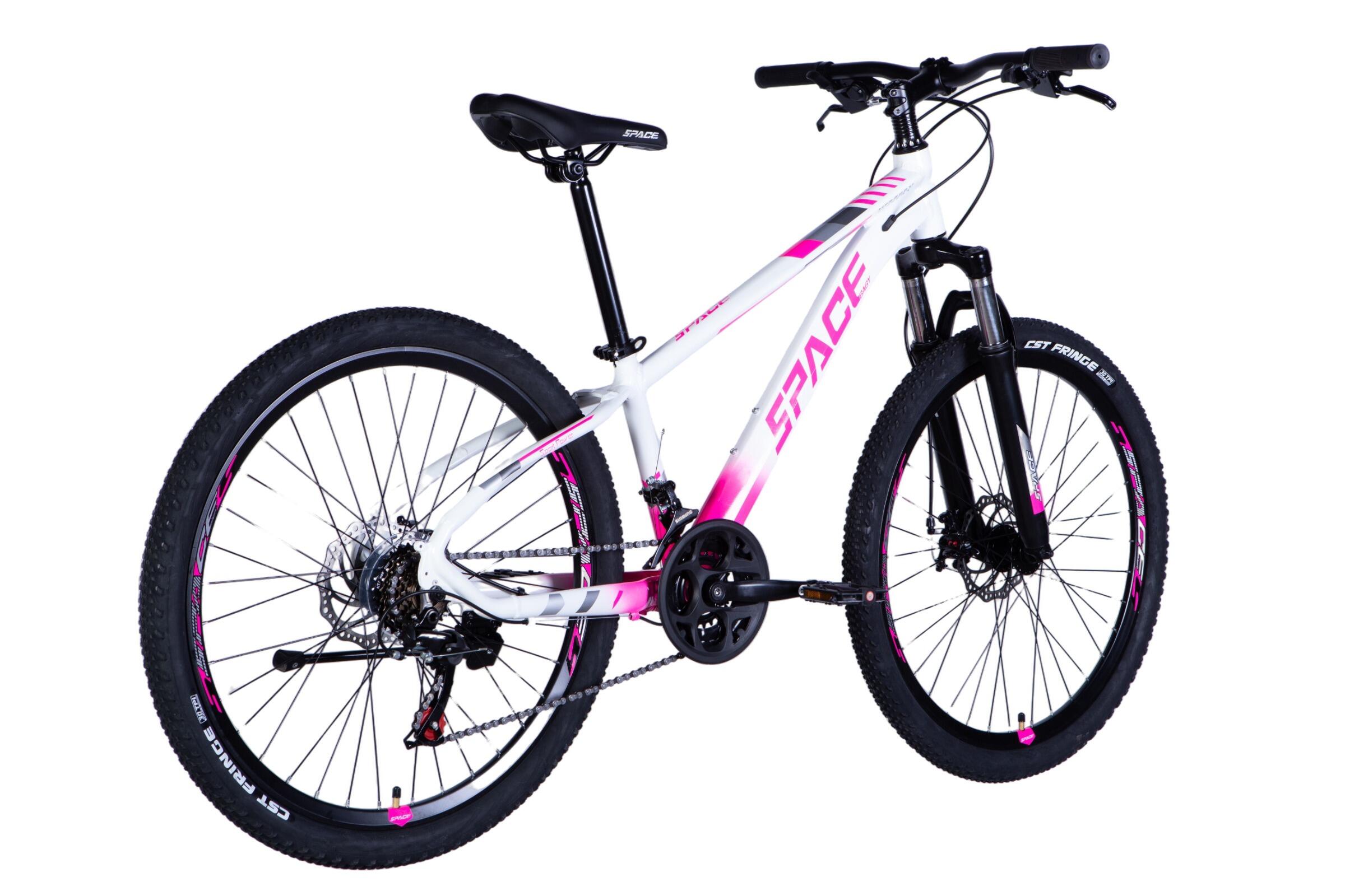 Bicicletta Mercury Alluminio, 26″, 145–170 cm, 21 velocità, Bianco/Rosa 3/7