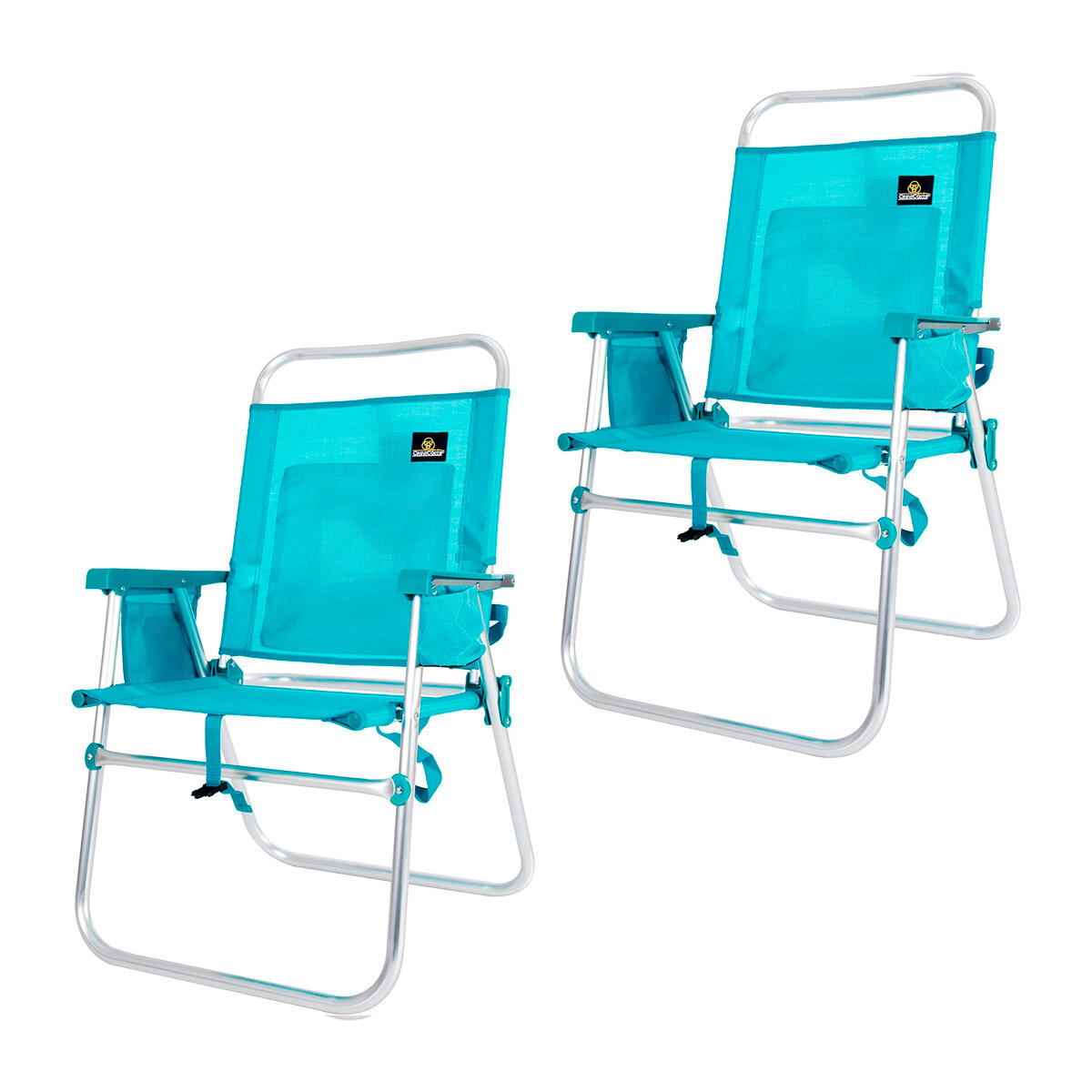 CREVICOSTA Lote 2 Sillas de Playa 51x56x88 cm Azahar 28082 - CREVICOSTA. Turquesa