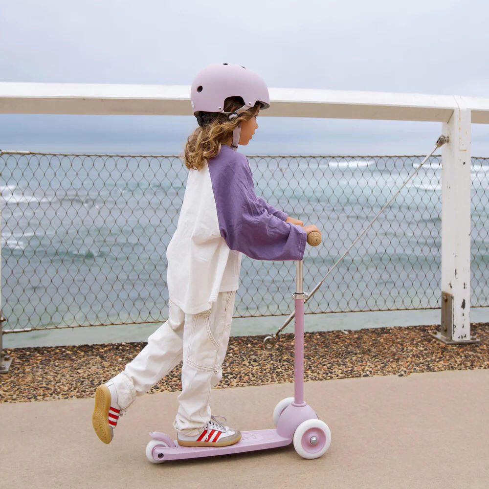 ECO HELM LAVENDEL FIETSACCESSOIRES 3-7 JAAR BESCHERMING 3/5