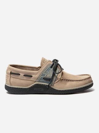 Chaussures bateau homme GLOBEK Orange / Navy.