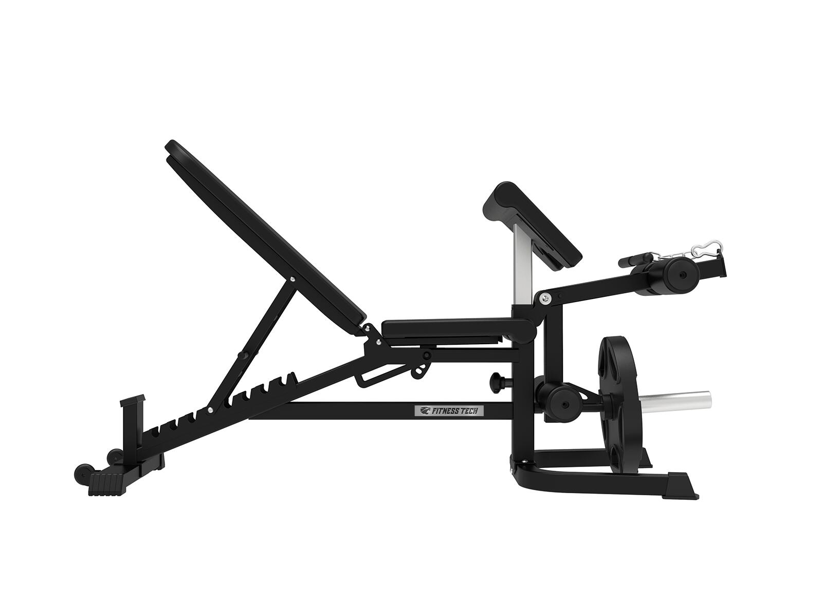 Banco ajustável com Extensão de Perna Fitness Tech 7/8