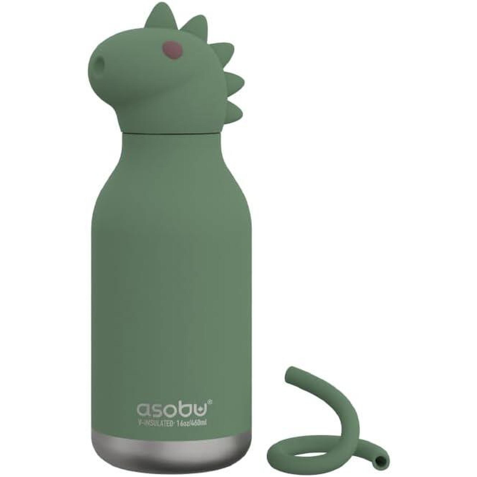 ASOBU Dětská lahev na pití Asobu dinosaurus 460ml