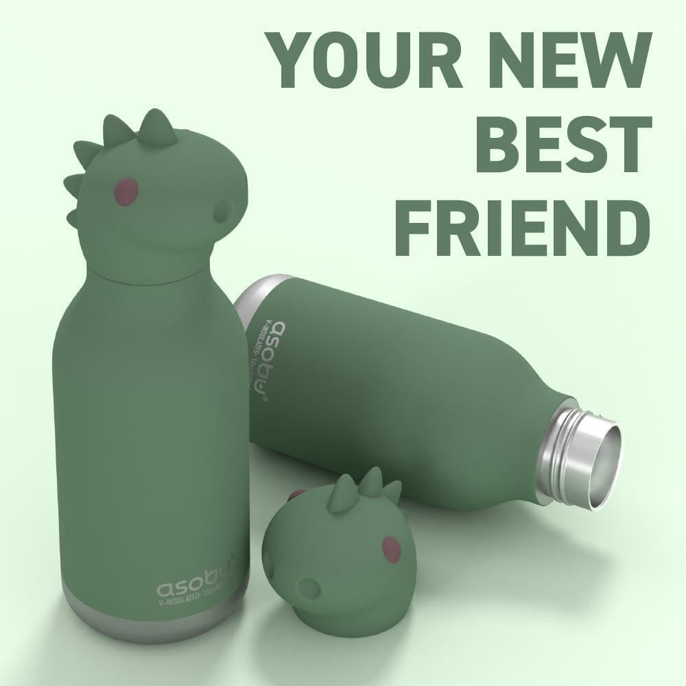 Dětská lahev na pití Asobu dinosaurus 460ml 2/3