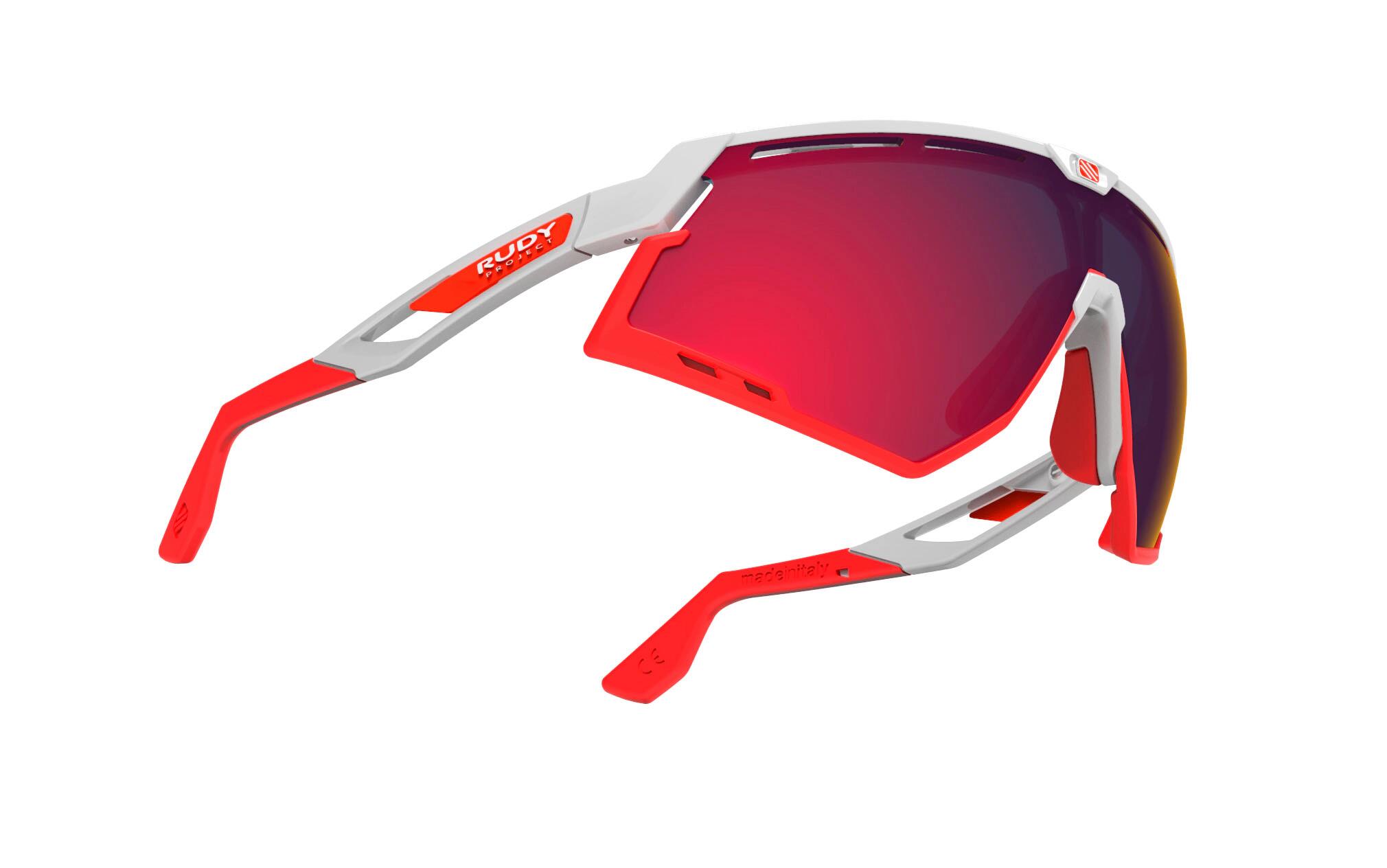 Okulary RUDY PROJECT DEFENDER WHITE GLOSS / BUMPERS RED - MULTILASER RED 3/3