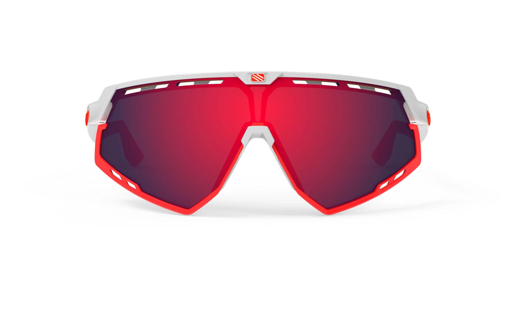 Okulary RUDY PROJECT DEFENDER WHITE GLOSS / BUMPERS RED - MULTILASER RED 2/3