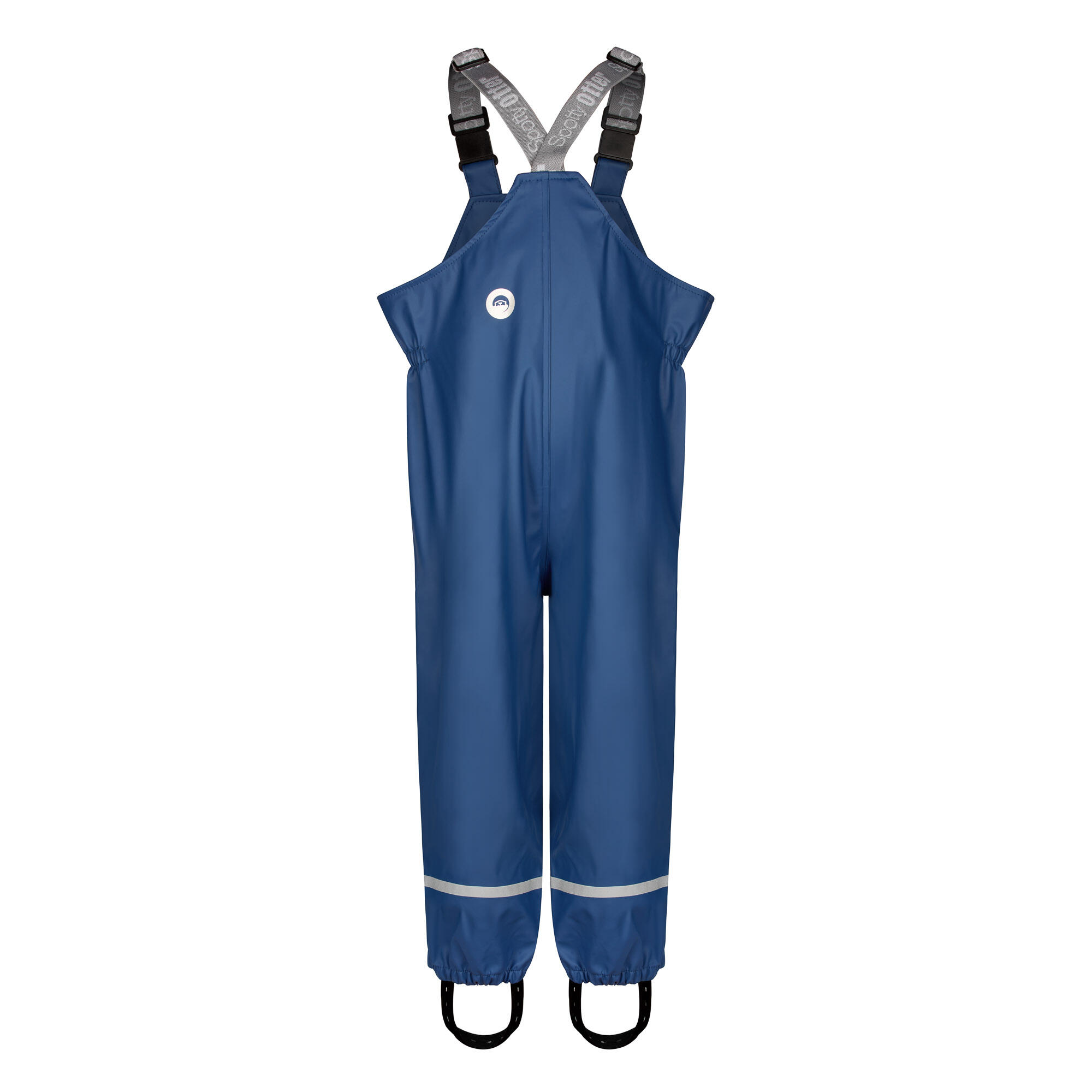 Spotty Otter Forest Ranger Waterproof PU Dungarees Navy 2/5