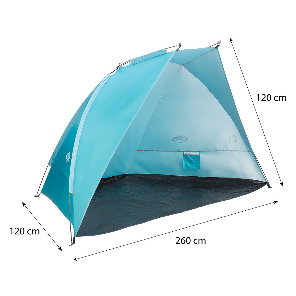 NILS CAMP NC8030 Strandzelt XXL mit UV-Schutz für Familien 7/7